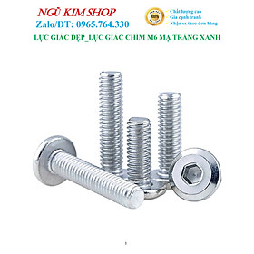 LỤC GIÁC DẸP _ LỤC GIÁC CHÌM M6 MẠ TRẮNG XANH