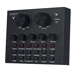 Sound Card Thu Âm Livestream V8 Có Bluetooth