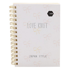 Sổ LX Twin Notebook Love Knot Motto A6 120 Trang (10.5 x 14.8 cm)