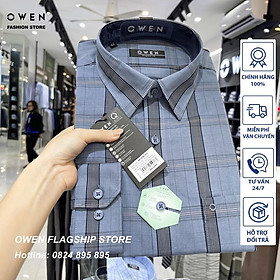 Áo Sơ mi Owen nam dài tay dáng Regular mềm mịn mát Mã AR220817DT