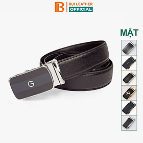 Thắt lưng nam, dây nịt nam da bò Saffiano 3 lớp Bụi Leather L106 - Khóa tự động, nhiều mặt khóa tùy chọn - Bảo hành 12 tháng