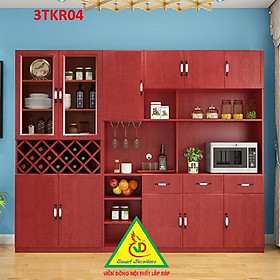 Tủ rượu kiêm tủ để đồ nhà bếp phong cách hiện đại TKR04 - Nội thất lắp ráp Viendong Adv