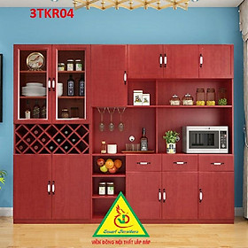 Mua Tủ rượu kiêm tủ để đồ nhà bếp phong cách hiện đại 3TKR04 - Nội thất lắp ráp Viendong Adv