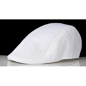 Nón mũ bere nam nữ màu trắng DN19BRN0701