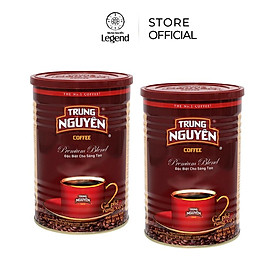 Combo 2 hộp cà phê rang xay pha phin premium blend - lon 425gr