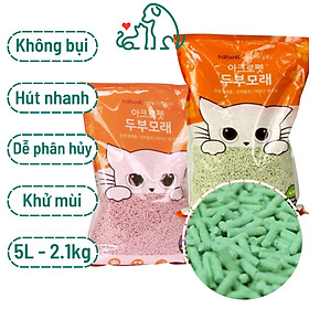 Cát đậu nành vệ sinh Acro Pet hữu cơ cho mèo siêu thấm hút túi 5L