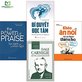 Sách: Combo Đắc Nhân Tâm Trong Giao Tiếp(  Khéo Ăn Nói + Sức Mạnh Của Sự Khen Ngợi + Bí Quyết Đọc Tâm + Bậc Thầy Của Giao Tiếp)