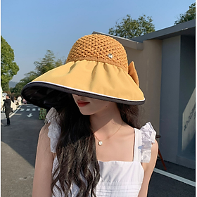 Mũ rộng vành chống nắng chống tia UV tuyệt đối, nón nữ phong cách Hàn