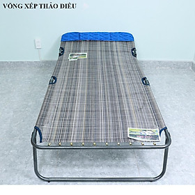Mua Giường xếp rộng 90cm vải lưới thổ cẩm khung sơn tĩnh điện cao cấp