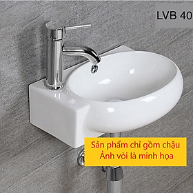 Mua Chậu lavabo sứ  chậu rửa mặt treo tường loại nhỏ cho phòng tắm chật hẹp  men đẹp