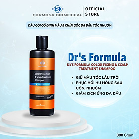 Dầu gội chăm sóc tóc nhuộm Dr's Formula Color Fixing & Scalp Treatment Shampoo giữ màu tóc lâu, chống phai màu