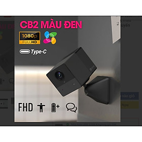 Camera Wi-Fi Ezviz CB2 Đen 2MP, Type-C, có PIN hàng chính hãng