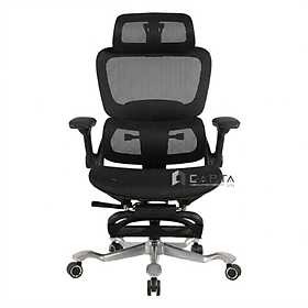 Ghế văn phòng lưng lưới bảo vệ cột sống CR01001-M Nội thất Capta Ghế tựa đầu điều chỉnh 3D Lưng ghế thiết kế nâng đỡ lưng 3D Khung ghế nhựa PP kết hợp nhựa Fiber cải tiến cao cấp Đệm ngồi khung nhựa PA giá cố thoáng khí Tay nhựa điều chỉnh 5D 