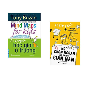 Combo 2 cuốn sách: Tony Buzan - Bí Quyết Học Giỏi Ở Trường + Học Khôn Ngoan Mà Không Gian Nan