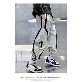 Quần jogger bé trai thun da cá phong cách thể thao năng động hàng shop đẹp phong cách Hàn cho bé 10-53kg