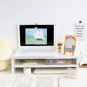 Mua Kệ máy tính Laptop kệ kê màn hình để bàn 2 tầng gỗ thông minh cải thiện tư thế ngồi 50x18x13 TAGO ND13