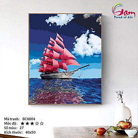 Mua Tranh tô màu theo số Thuyền buồm Thuận buồm xuôi gió BC4004