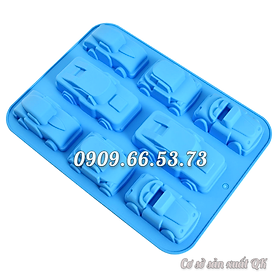 Khuôn rau câu silicon 8 chiếc xe hơi – Mã số 1386
