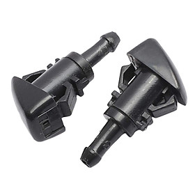 2Pcs Durable Windshield Washer Nozzle Easy Installation Parts Repair Direct Replaces Wear Resistant Professional Auto Wiper Washer Spray Jet