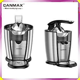 Máy vắt cam cao cấp thương hiệu Canmax CJ-186 - Công suất 120W - Chất liệu Inox 304 - Dung tích 1000ml - Hàng Nhập Khẩu