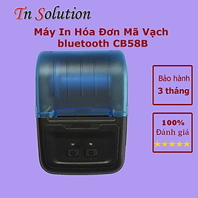 Mua Máy In Hóa Đơn Mã Vạch bluetooth CB58B có hỗ trợ lỗ cắm két tiền - tặng giấy đi kèm