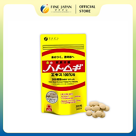 Viên uống chiết xuất hạt Ý Dĩ Coix Seed Extract Tablets FINE JAPAN giúp trắng da gói 300 viên