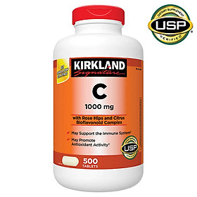 Viên Uống Bổ Sung Vitamin C Kirkland Signature Vitamin C (1000mg x 500 Viên)