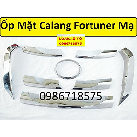 Bộ Ốp Trang Trí Mặt Ca lăng Fortuner 2022-2017 Mạ Crom Cao Cấp