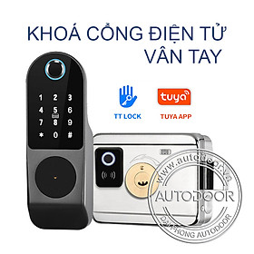 Khóa cổng RL-067 dùng thẻ ,vân tay, mật khẩu , smartphone - Glaze