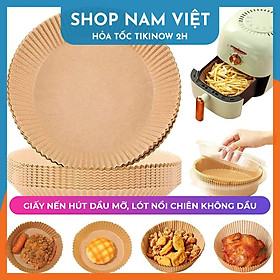 Đĩa Giấy Nến Thấm Dầu Lót Nồi Chiên Không Dầu, Chịu Nhiệt, Không Dính, Hút Dầu Mỡ