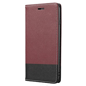 Ốp điện thoại da nắp gập phối màu tương phản có ngăn đựng thẻ cho Apple iPhone 13 Mini 13 Pro Max