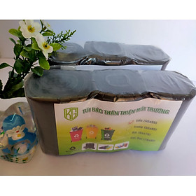 Mua Set 220 cái ( 2 kí ) Túi Rác Cuộn PHÂN HỦY SINH HỌC - Màu Đen - Size Tiểu 45 * 55 CM - Kiều Gia