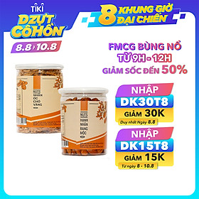 COMBO SIÊU TIẾT KIỆM - 1 Hũ Hạt Hạnh Nhân DK Harvest 250g + 1 Hũ Hạt Óc Chó DK Harvest 200g