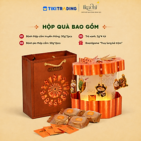 [Hộp 4 Bánh] Combo Hộp Quà Trung Thu Bánh Nướng Kéo Quân