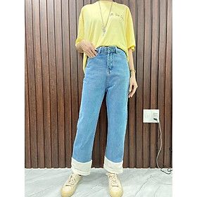 HCM️Hot Baggy ống rộng phối jean trắng đang HOT 2021  mã JG_26