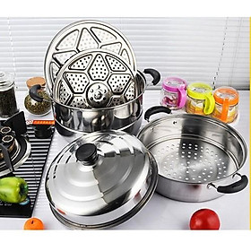 Mua Nồi hấp inox 3 tầng Cookware