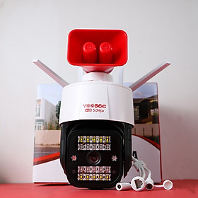 Mua Camera IP Yoosee PTZ 5.0MPX 4 Râu 22 Led Xoay 360 Độ Có Còi Hú Lớn Và Đèn Báo Động Có Hồng Ngoại Ban Đêm Có Màu Hàng Chính Hãng