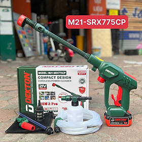 Mua COMBO Máy xịt rửa xe dùng pin Dekton M21-SRX775CP KÈM 1 PIN M21-B3A5C + 1 SẠC M21-S20 DEKTON - KM_T8 -HÀNG CHÍNH HÃNG