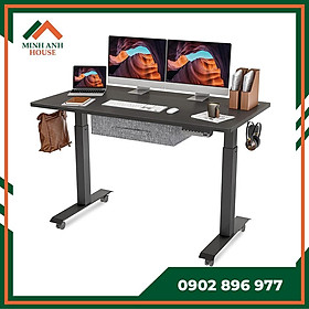 Mua Bàn làm việc thông minh tự động điều chỉnh độ cao MS10  mặt bàn gỗ  khung bàn phủ sơn tĩnh điện  có ngăn kéo