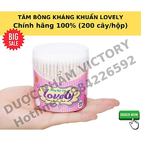 Mua Tăm Bông Ráy Tai Lovely kháng khuẩn  loại tốt (200 cây/hộp)
