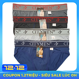 Hộp 4 Quần lót nam cao cấp CITYMEN vải thun lạnh