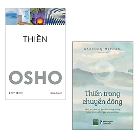 Combo 2 cuốn sách về Thiền : Thiền Trong Chuyển Động + Thiền - Osho (Tái Bản)