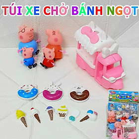 Hộp búp bê mô hình Peppa nhà bếp dã ngoại picnic
