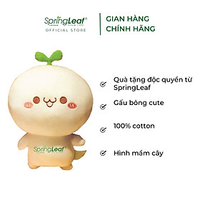 [Quà tặng không bán] Gấu Bông Hình Mầm Cây Đang Cười Ngại Ngùng SpringLeaf 25cm