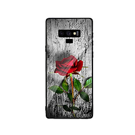 Ốp Lưng Kính Cường Lực cho điện thoại Samsung Galaxy Note 9 - Rose 09