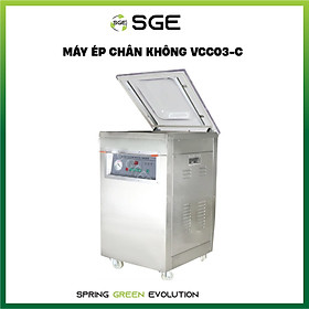 Máy Hút Chân Không/Máy Ép Chân Không Công Nghiệp VCC03-C, Hút Mọi Loại Thực Phẩm Khô, Nước, Mọi Loại Bao Bì, Không Kén Túi. Hàn Hút Tốc Độ Cao Liên Tục 24/7. Hàng Nhập Khẩu Chính Hãng SGE Thailand