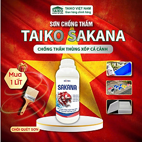 Sơn Chống Thấm Thùng Xốp - Hồ Cá - Hồ Xi Măng, Chống Rêu / TAIKO SAKANA Dung Tích 100-200-300-500ml.