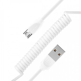 Mua Cáp sạc lò xo Remax Rc-117m cổng MicroUSB  + Tặng Iring Khay - Chính Hãng