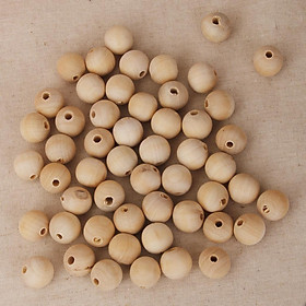 100 Pieces 6mm + 100x 10mm Wooden Country Spacer Beads For Crafts DIY Home