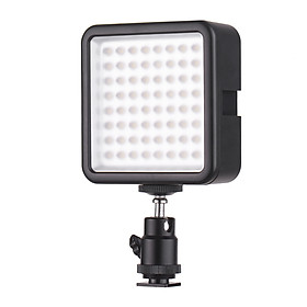 Đèn LED Mini Di Động Bổ Trợ Ánh Sáng Andoer WY-64 Với Bộ Điều Hợp Cho Canon Nikon Sony (8W 5600K)